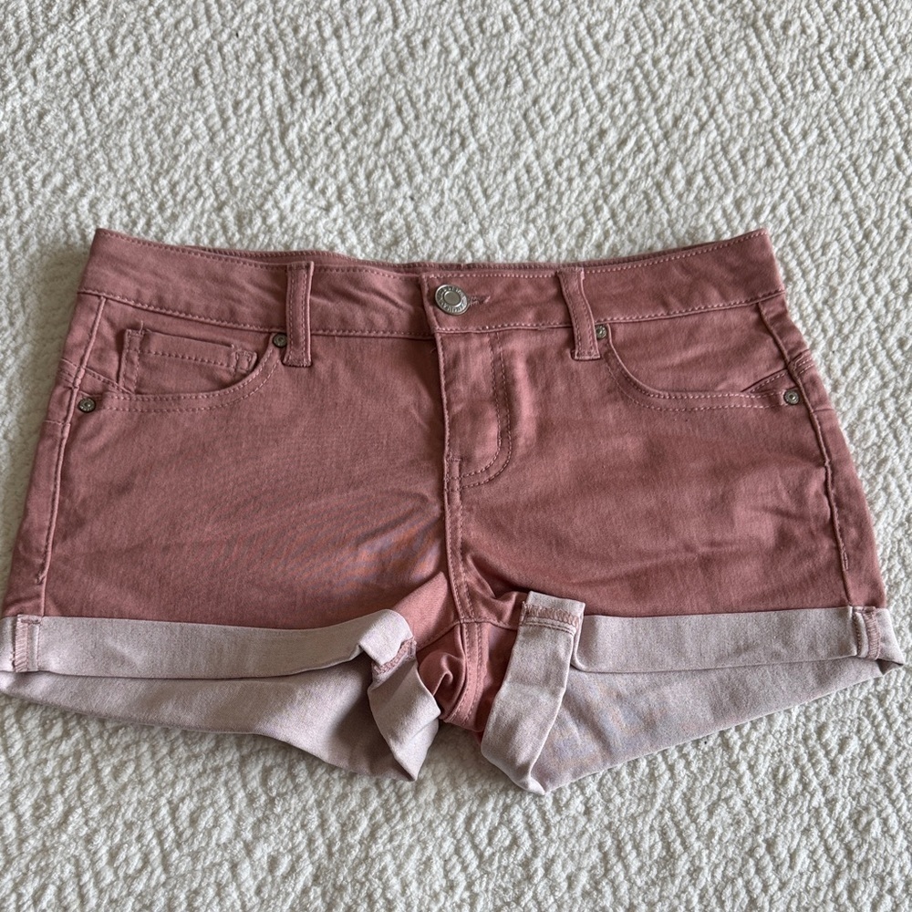 Wax Jean Mauve Denim Shorts Size S